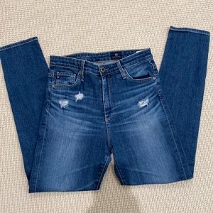 AG high rise Stevie ankle jeans
